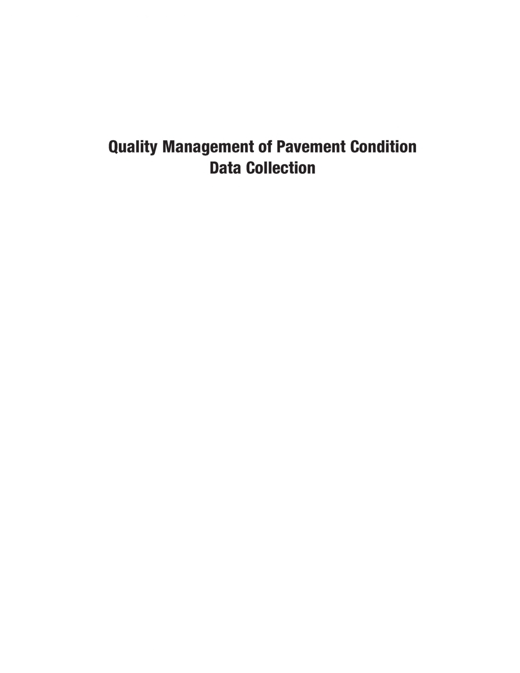 Quality Management Of Pavement Condition Data Collection - Page 2