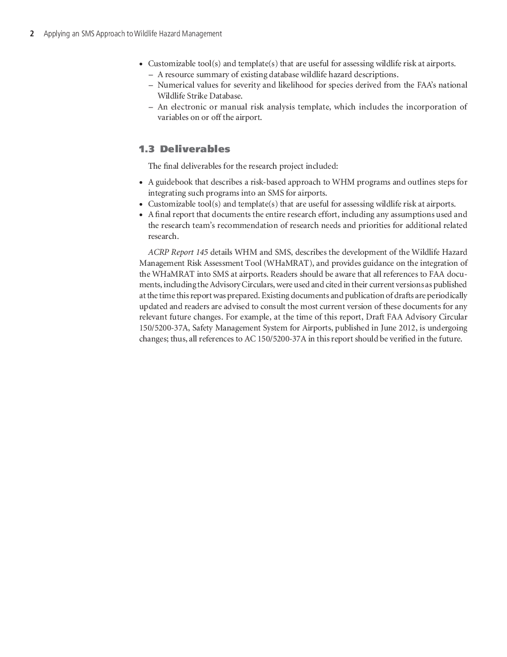 Applying An SMS Approach to Wildlife Hazard Management - Page 5