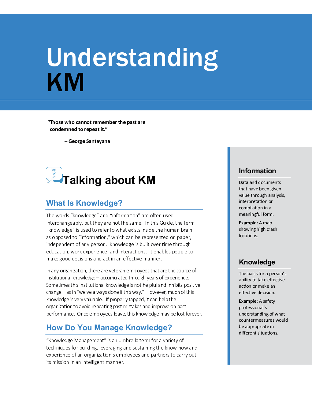 A Guide To Agency Wide Knowledge Management For State Departments Of Transportation - Page 5