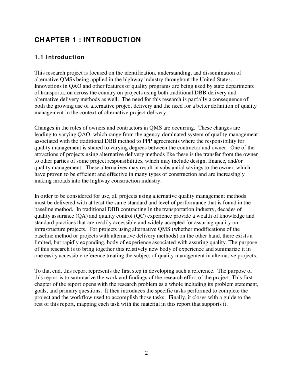 Guidebook On Alternative Quality Management Systems For Highway Construction - Page 5