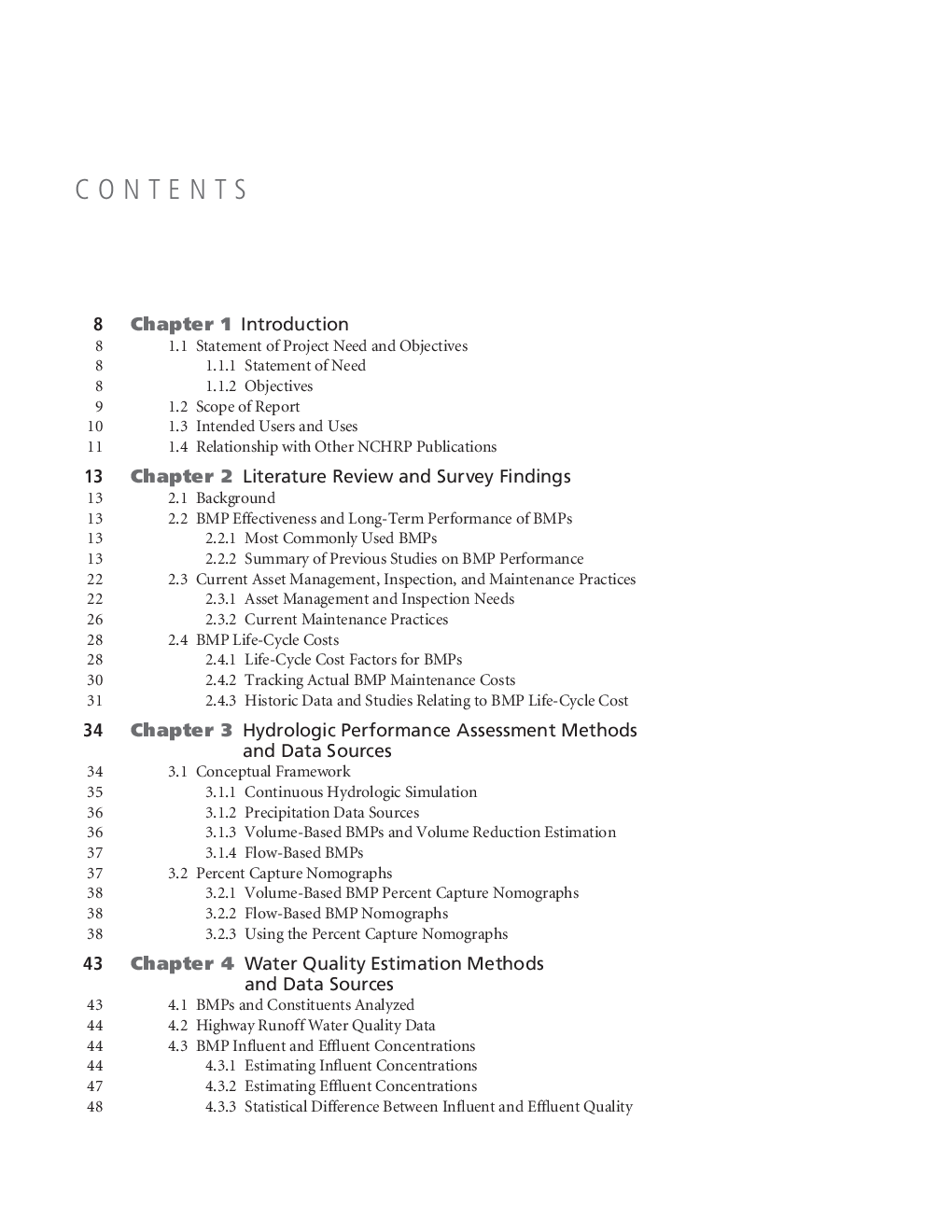 Long Term Performance And Life Cycle Costs Of Stormwater Best Management Practices - Page 3
