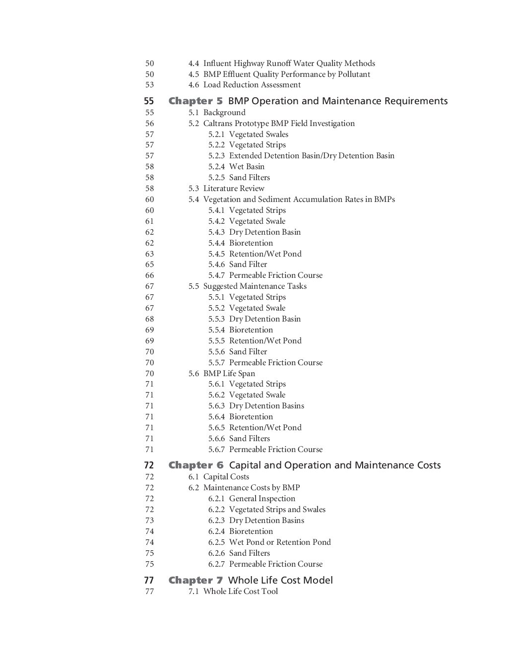Long Term Performance And Life Cycle Costs Of Stormwater Best Management Practices - Page 4