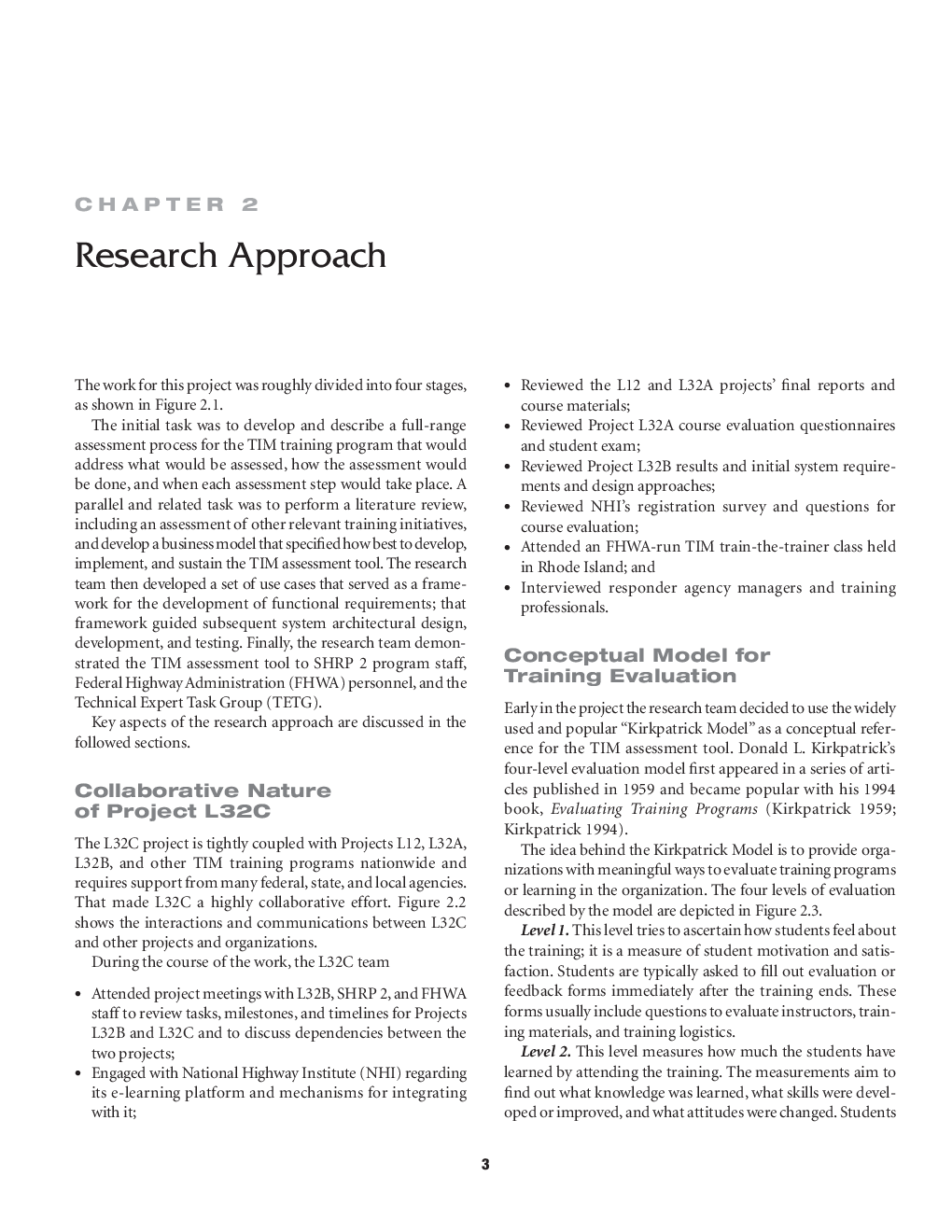 Post Course Assessment And Reporting Tool For Trainers And TIM Responders Using The SHRP 2 Interdisciplinary traffic Incident Management Curriculum - Page 5