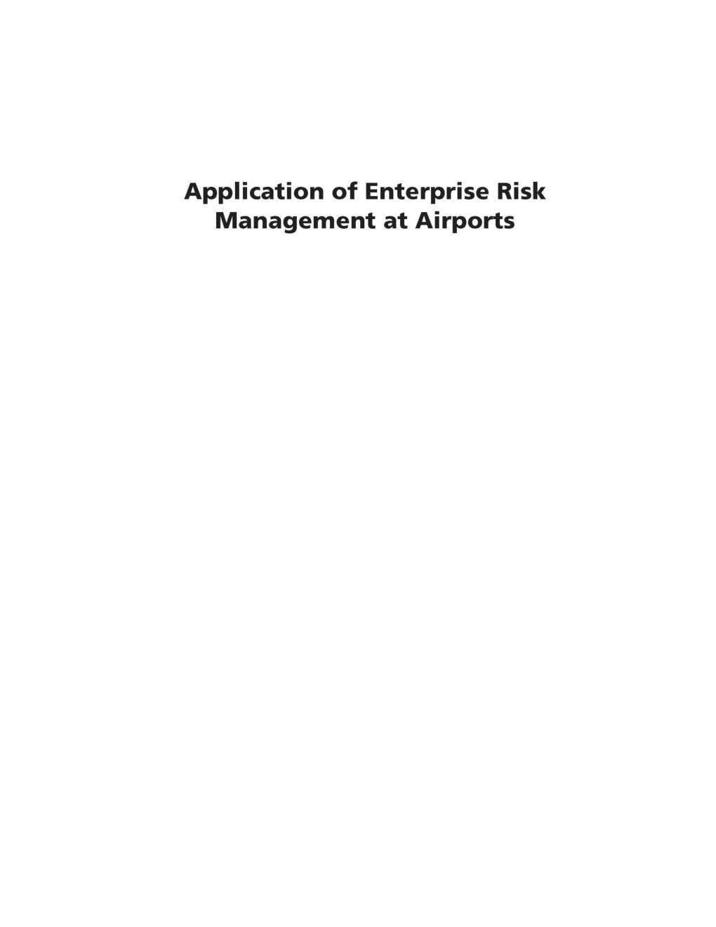 Airport Enterprise Risk Management - Page 2