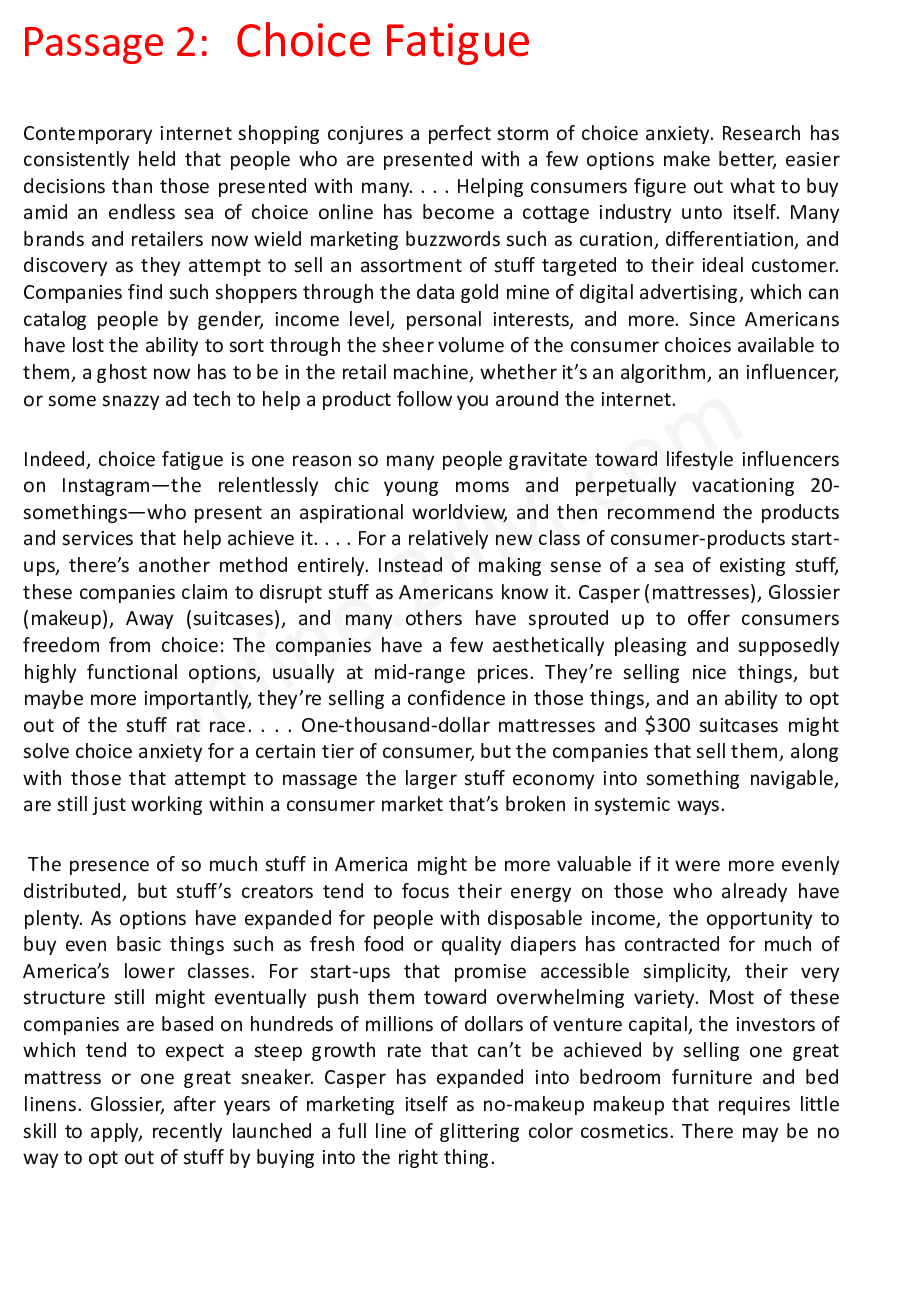 CAT Verbal Previous Year Paper With Answer Slot1 2019 - Page 5