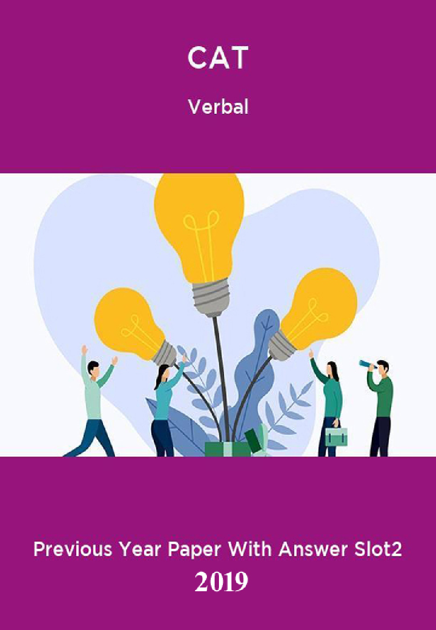 CAT Verbal Previous Year Paper With Answer Slot2 2019 - Page 1