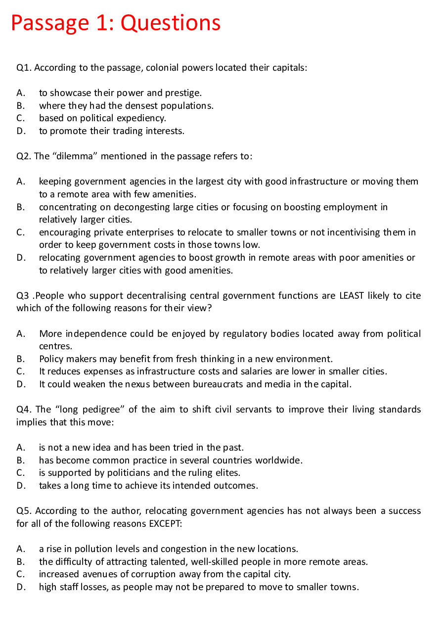 CAT Verbal Previous Year Paper With Answer Slot2 2019 - Page 4