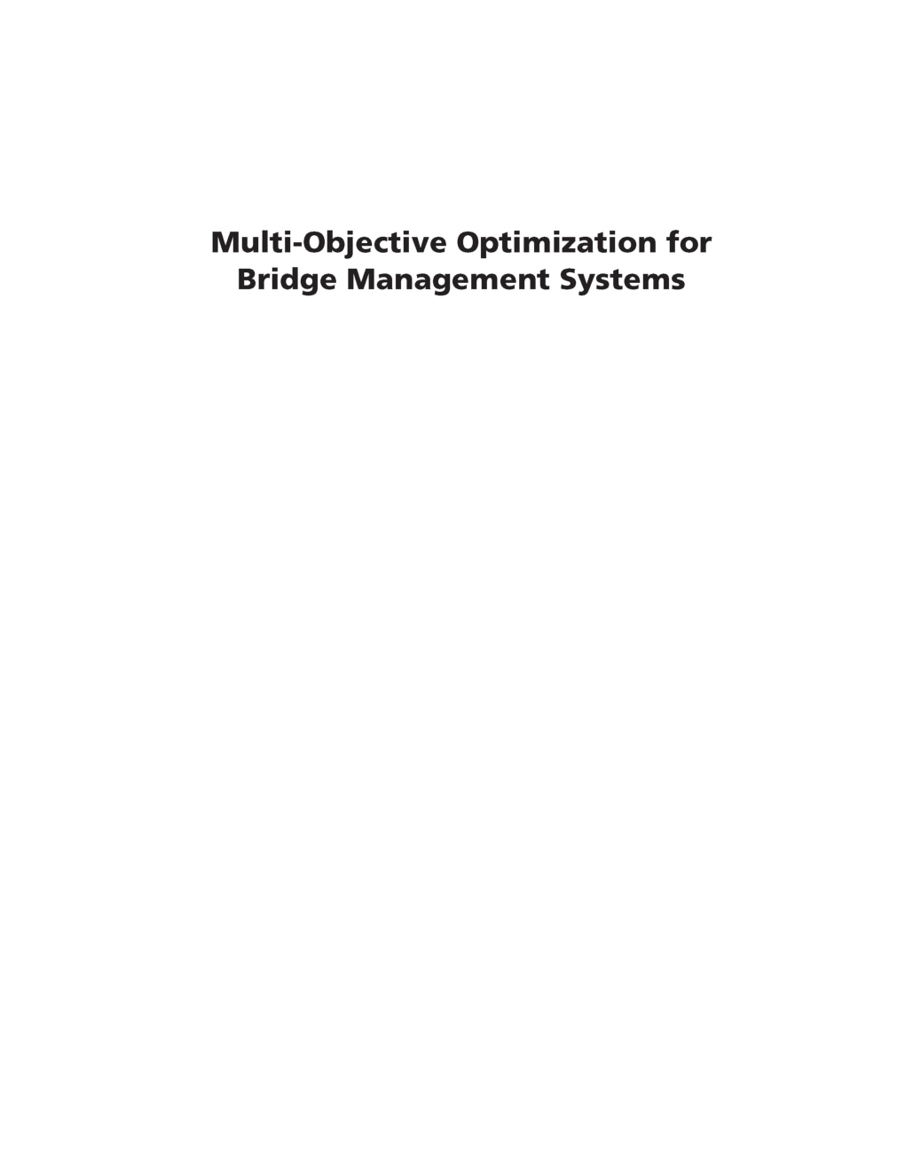 Multi Objective Optimization For Bridge Management Systems - Page 2