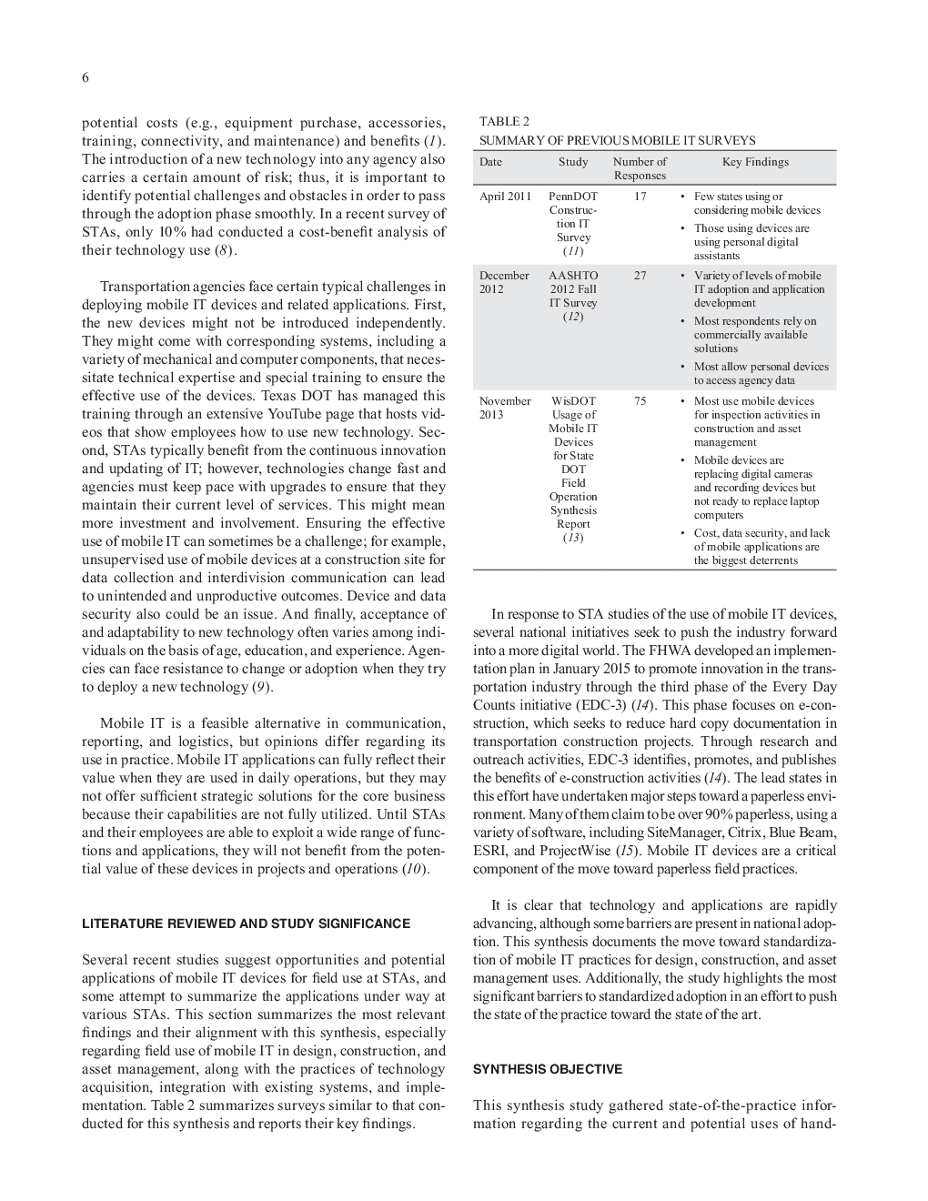 Uses Of Mobile Information Technology Devices In the Field For Design Construction And Asset Management - Page 5