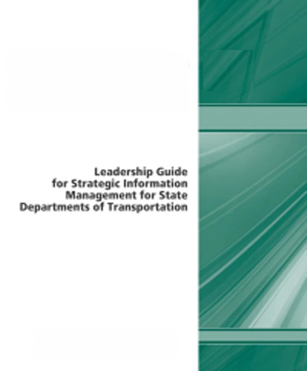 Leadership Guide For Strategic Information Management For State Departments Of Transportation - Page 1