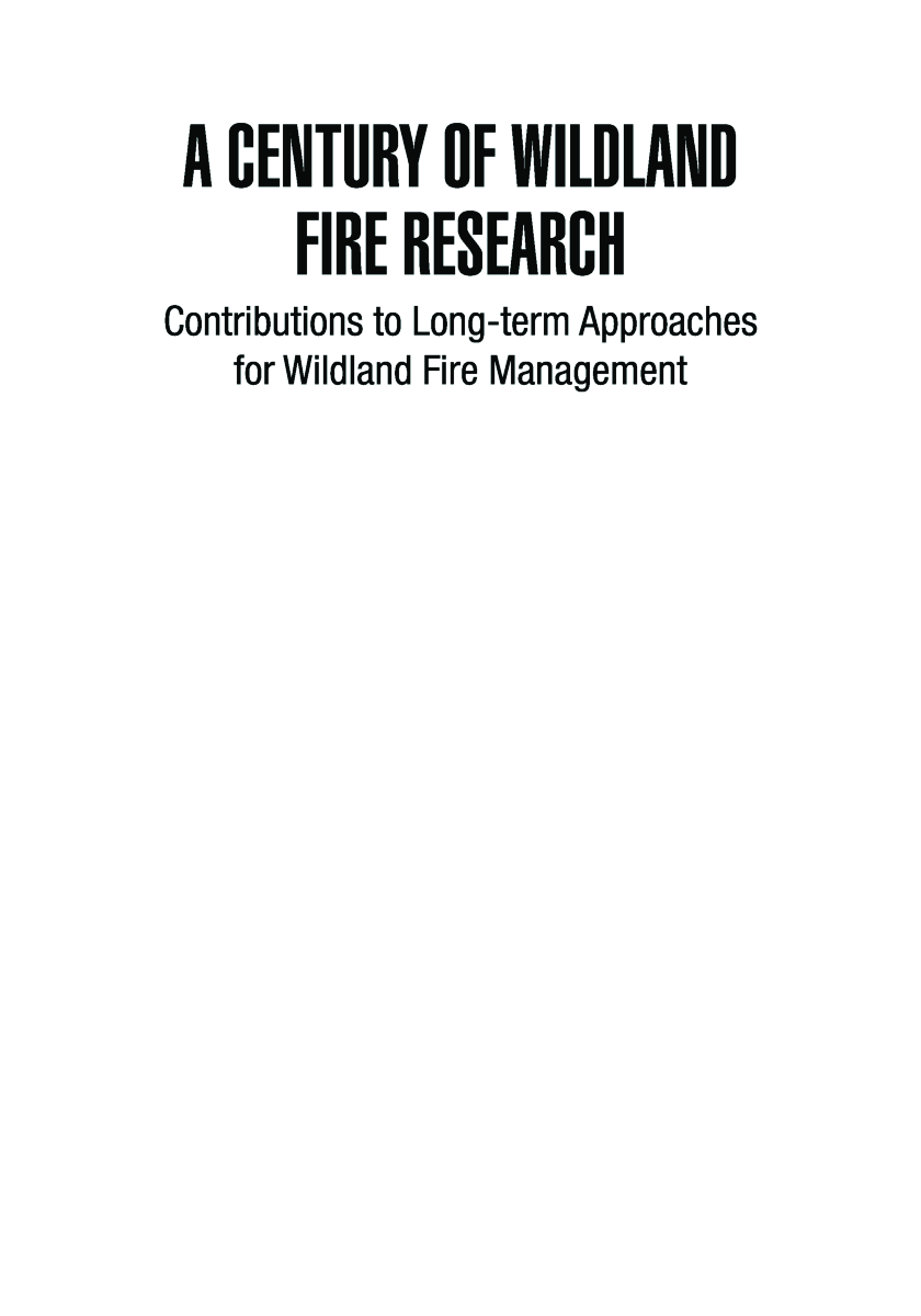 A Century Of Wildland Fire Research - Page 2