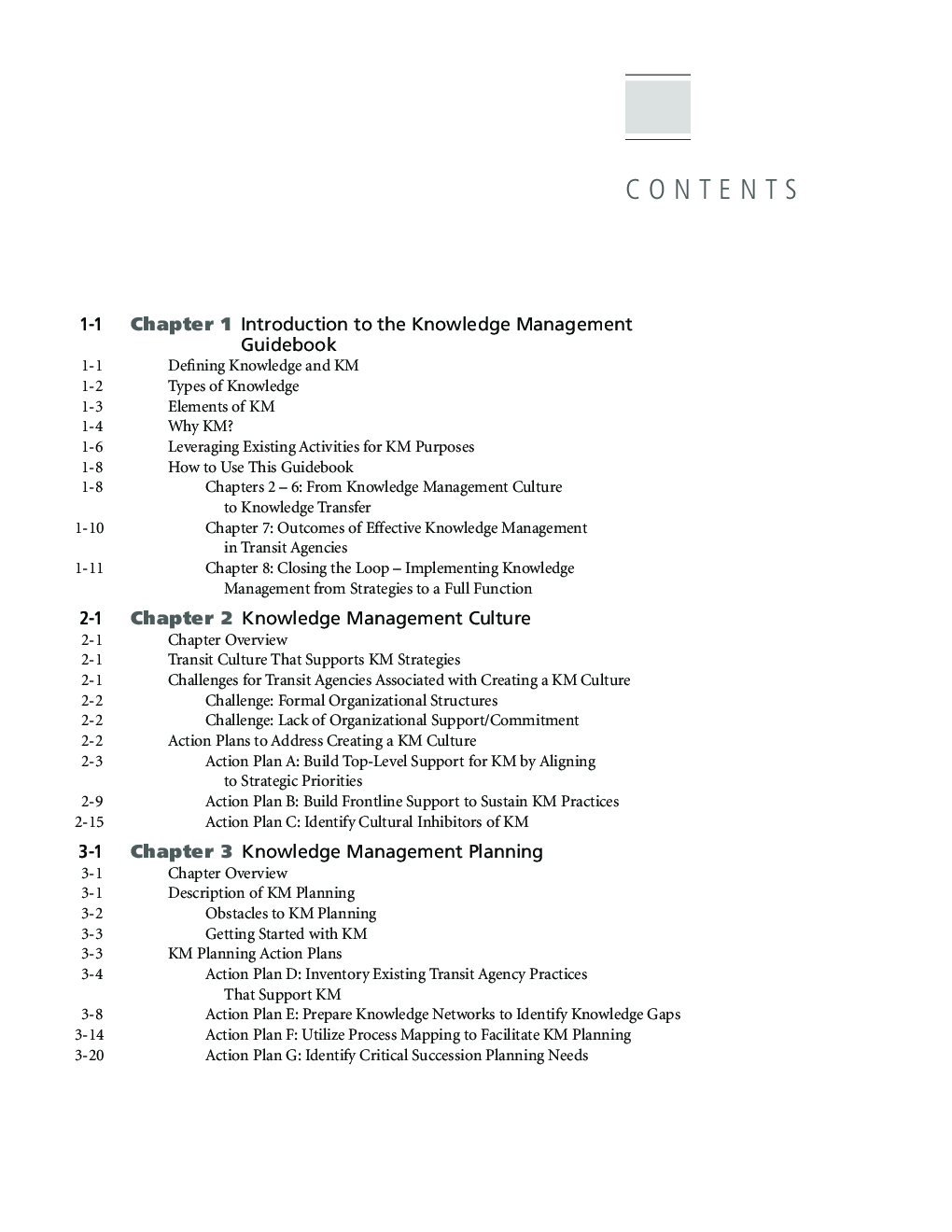 Knowledge Management Resource To Support Strategic Workforce Development For Transit Agencies - Page 3