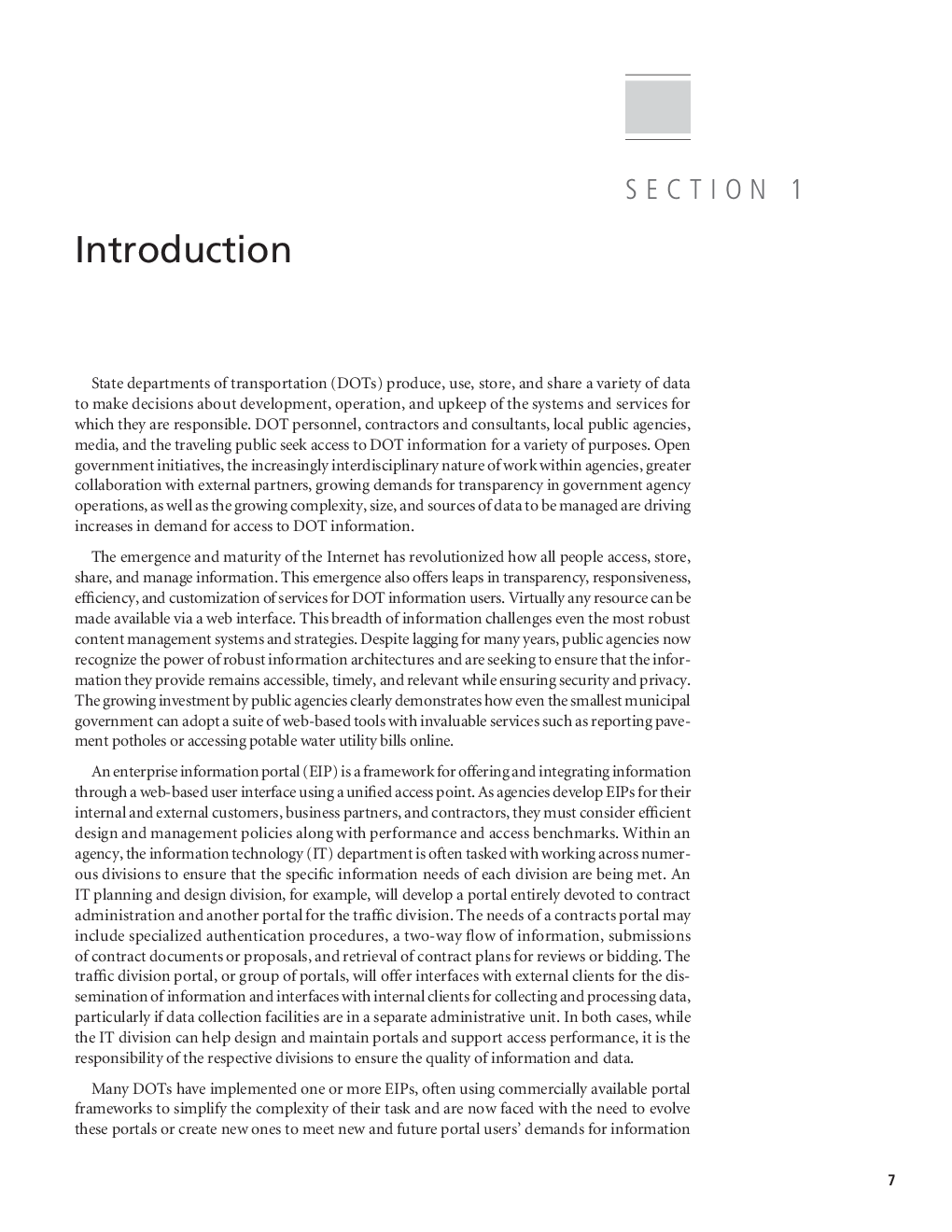 Guidance For Development And Management Of Sustainable Enterprise Information Portals - Page 5