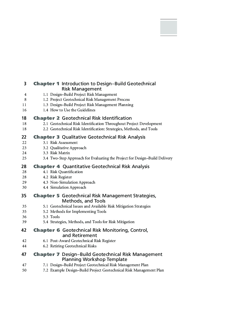 Guidelines For Managing Geotechnical Risks In Design Build Projects - Page 3