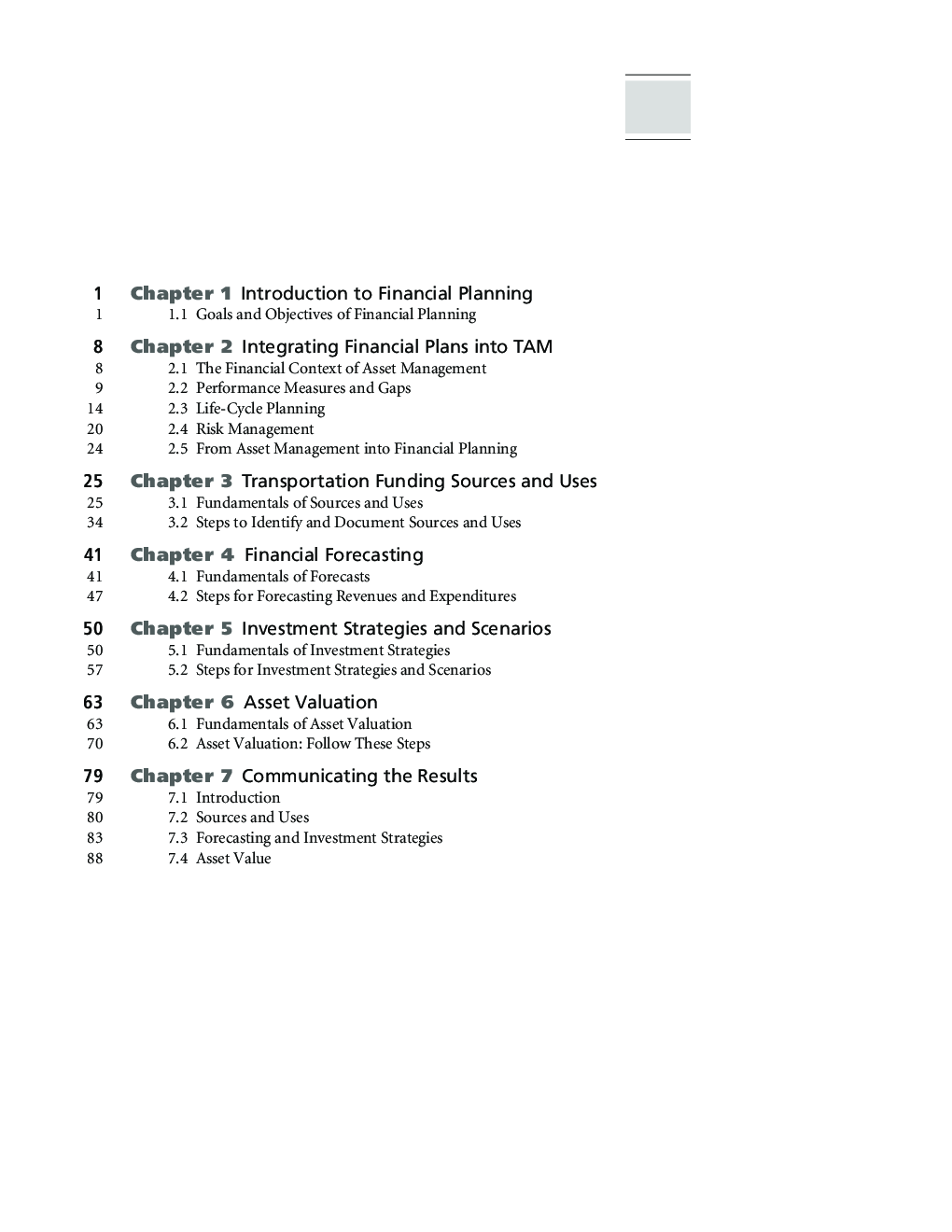 A Guide To Developing Financial Plans And Performance Measures For Transportation Asset Management - Page 3