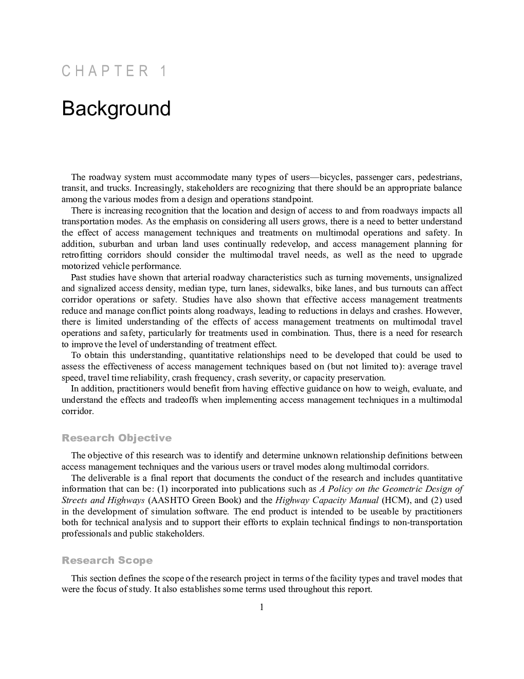 Assessing Interactions Between Access Management Treatments And Multimodal Users - Page 4