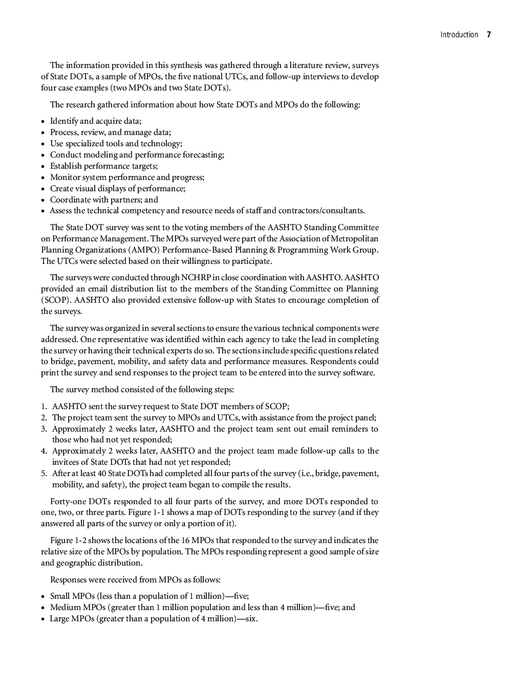 Analyzing Data For Measuring Transportation Performance by State Dots And MPOs - Page 5