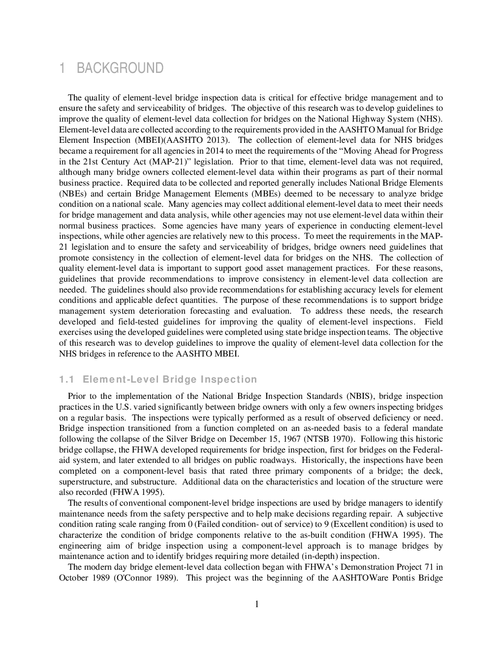 Guidelines to Improve The Quality Of Element Level Bridge Inspection Data - Page 4