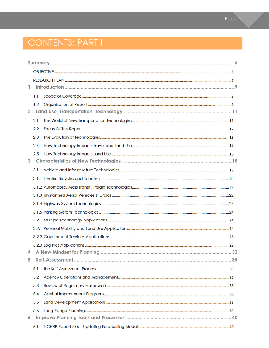 Foreseeing The Impact Of Transformational Technologies On Land Use And Transportation - Page 5
