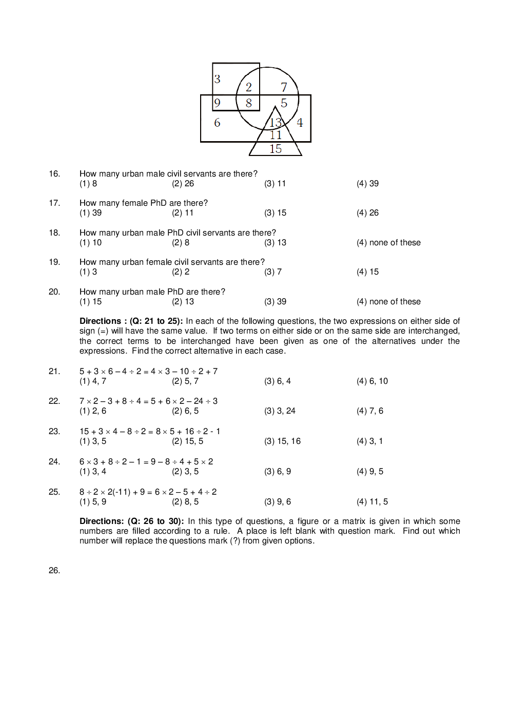 NTSE Stage I Telangana MAT 2019-20 (Solved Paper) - Page 5