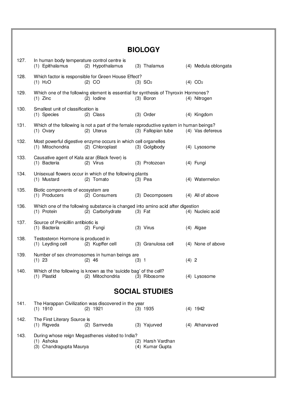 NTSE Stage I Uttar Pradesh SAT 2019-20 (Solved Paper) - Page 4