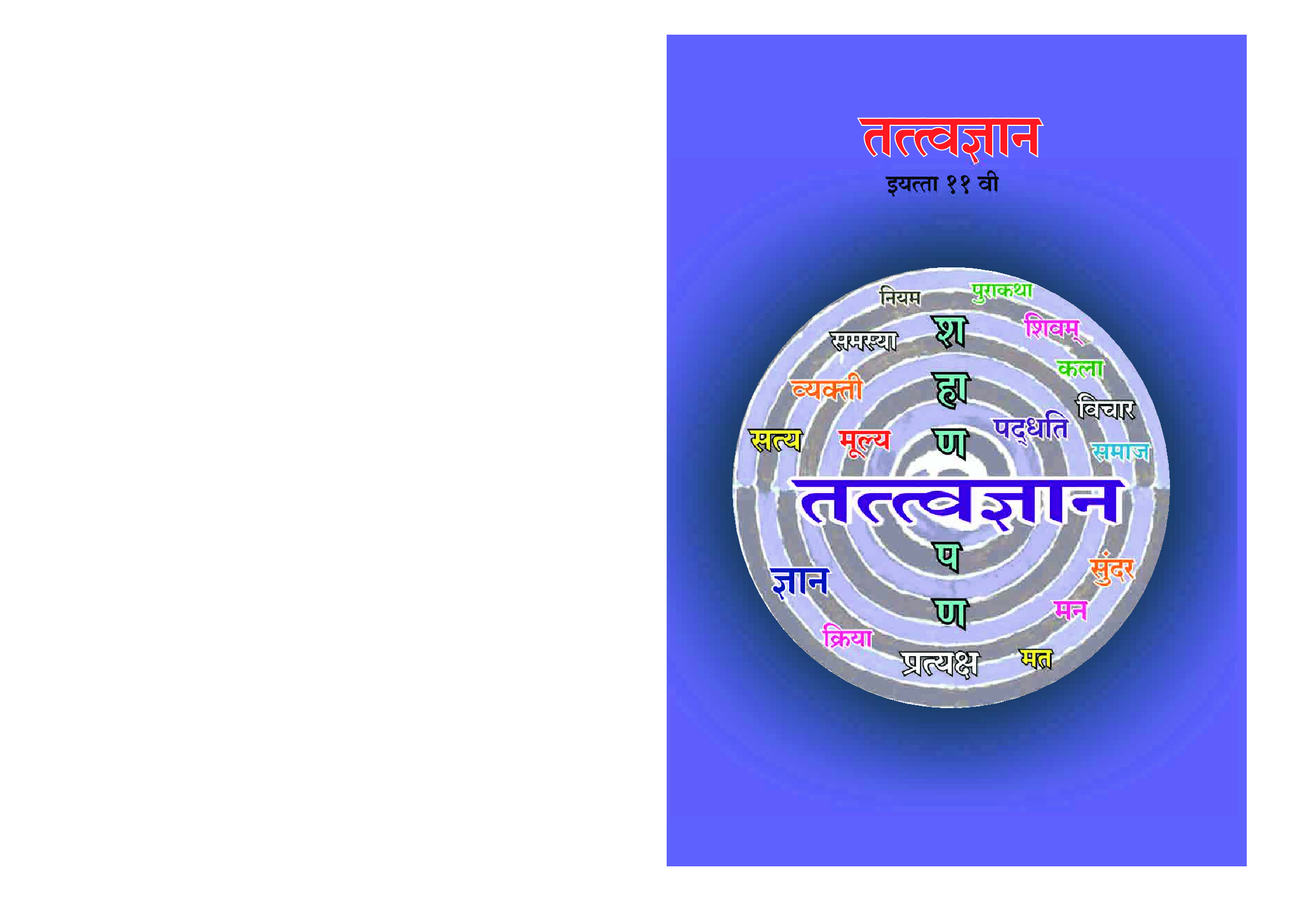 Maharashtra School Textbook तत्वज्ञान (मराठी) For Class-11 - Page 1