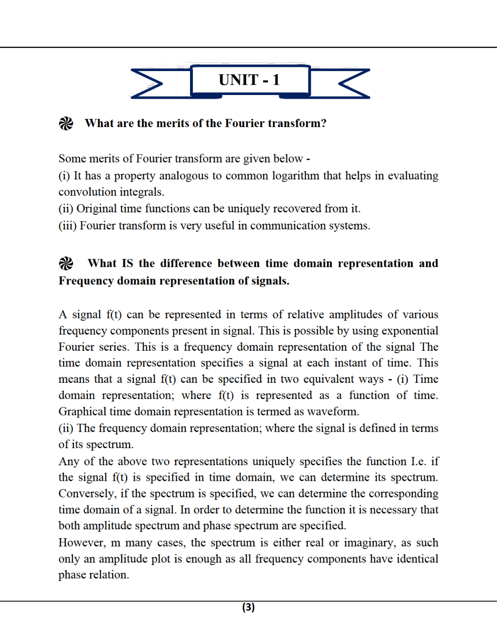 Analog & Digital Communication For Manipal University B.Tech 4th Sem Computer Science Engineering - Page 4