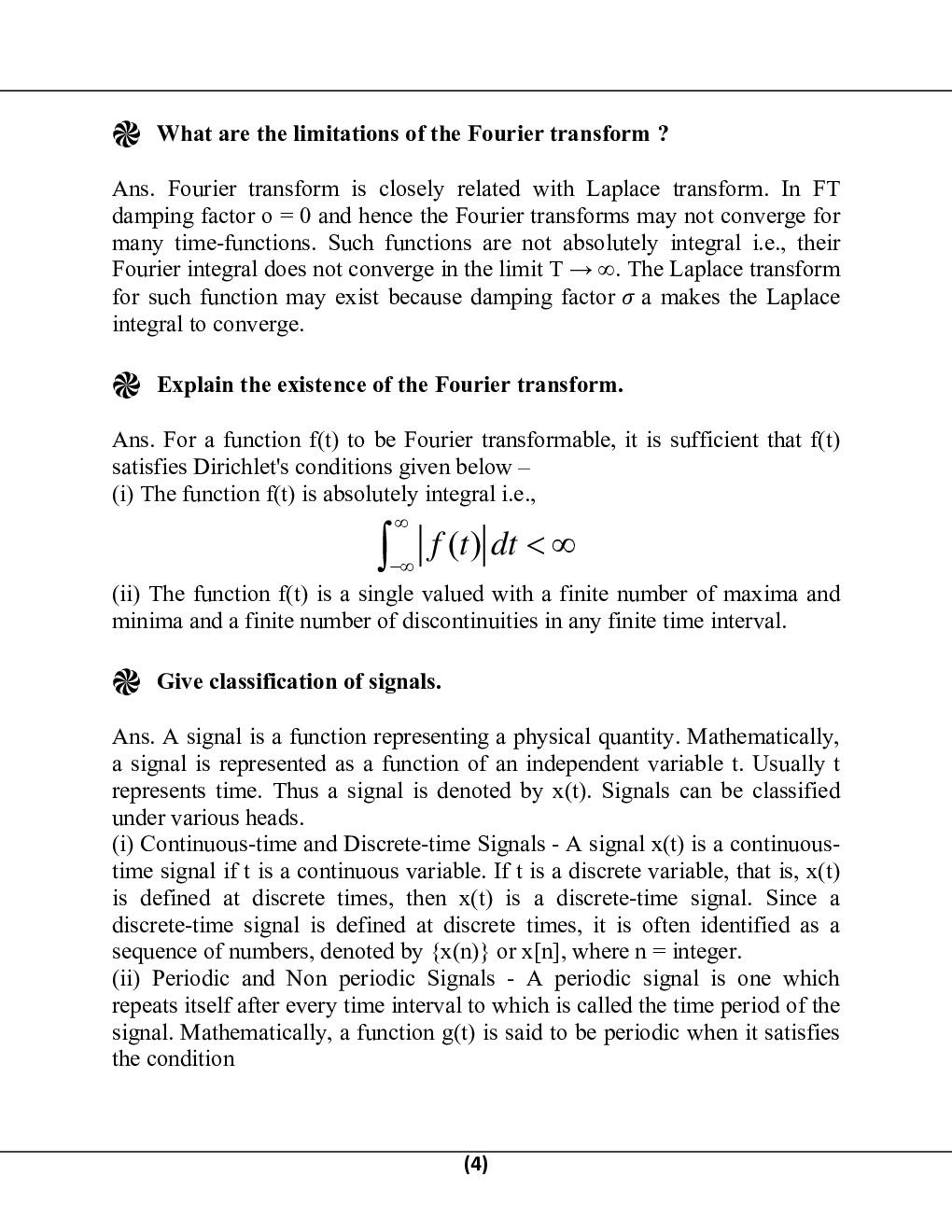 Analog & Digital Communication For Manipal University B.Tech 4th Sem Computer Science Engineering - Page 5