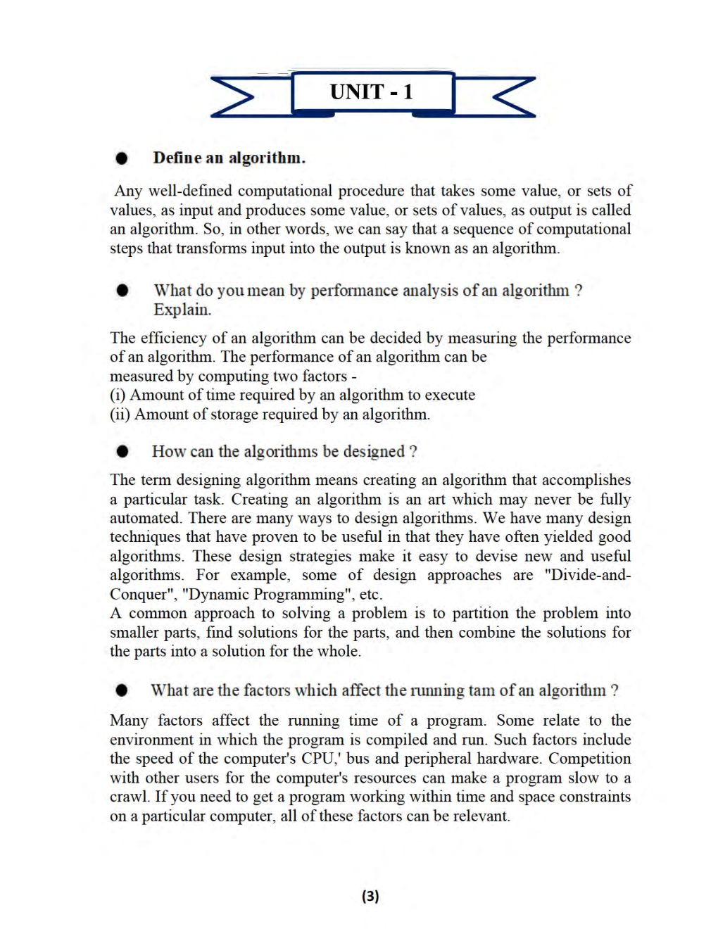 Analysis & Design Of Algorithm For Manipal University B.Tech 4th Sem Computer Science Engineering - Page 4