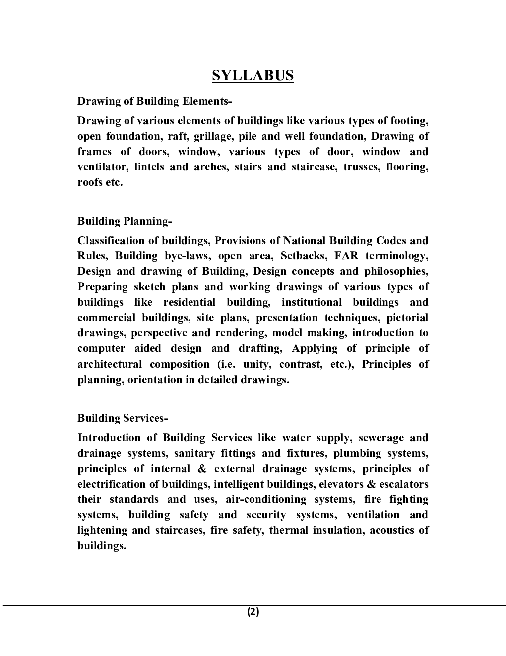 Building Planning & Architecture For Manipal University B.Tech 4th Sem Civil Engineering - Page 3