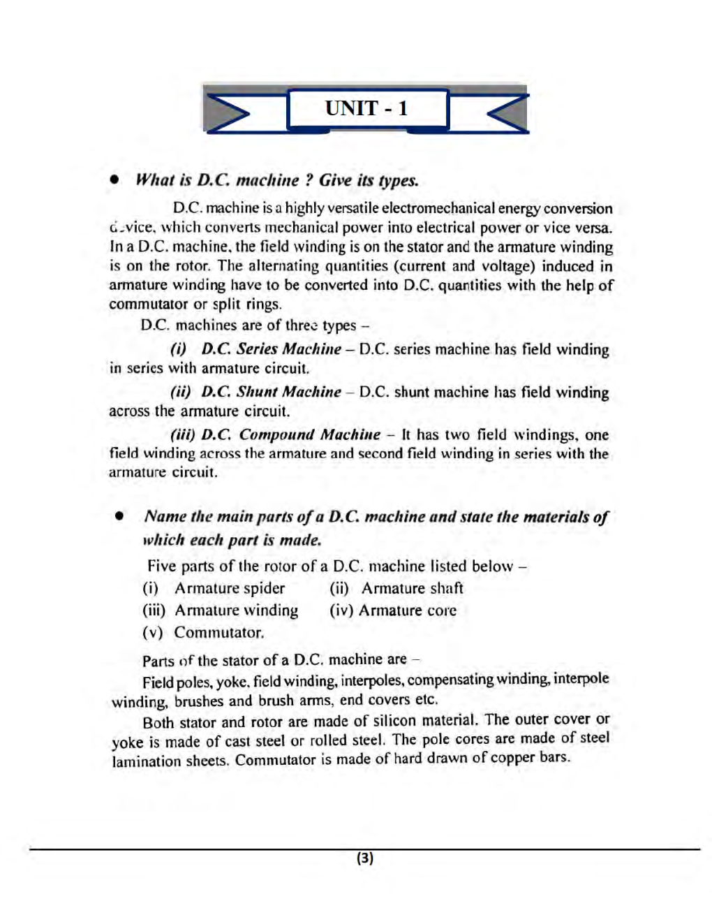 Download Manipal University Electrical Machine2 B.Tech 5th Sem