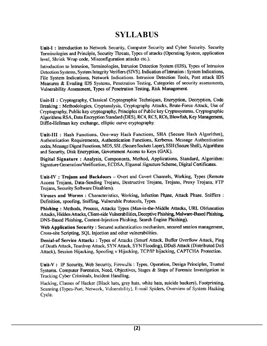 Network & Web Security For Manipal University B.Tech 7th Sem Computer Science Engineering - Page 3