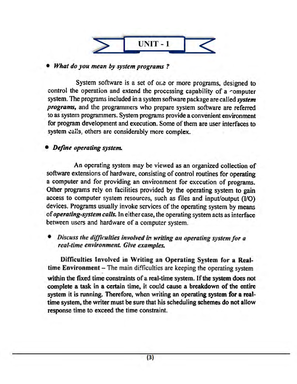 Operating System For Manipal University B.Tech 5th Sem Computer Science Engineering - Page 4