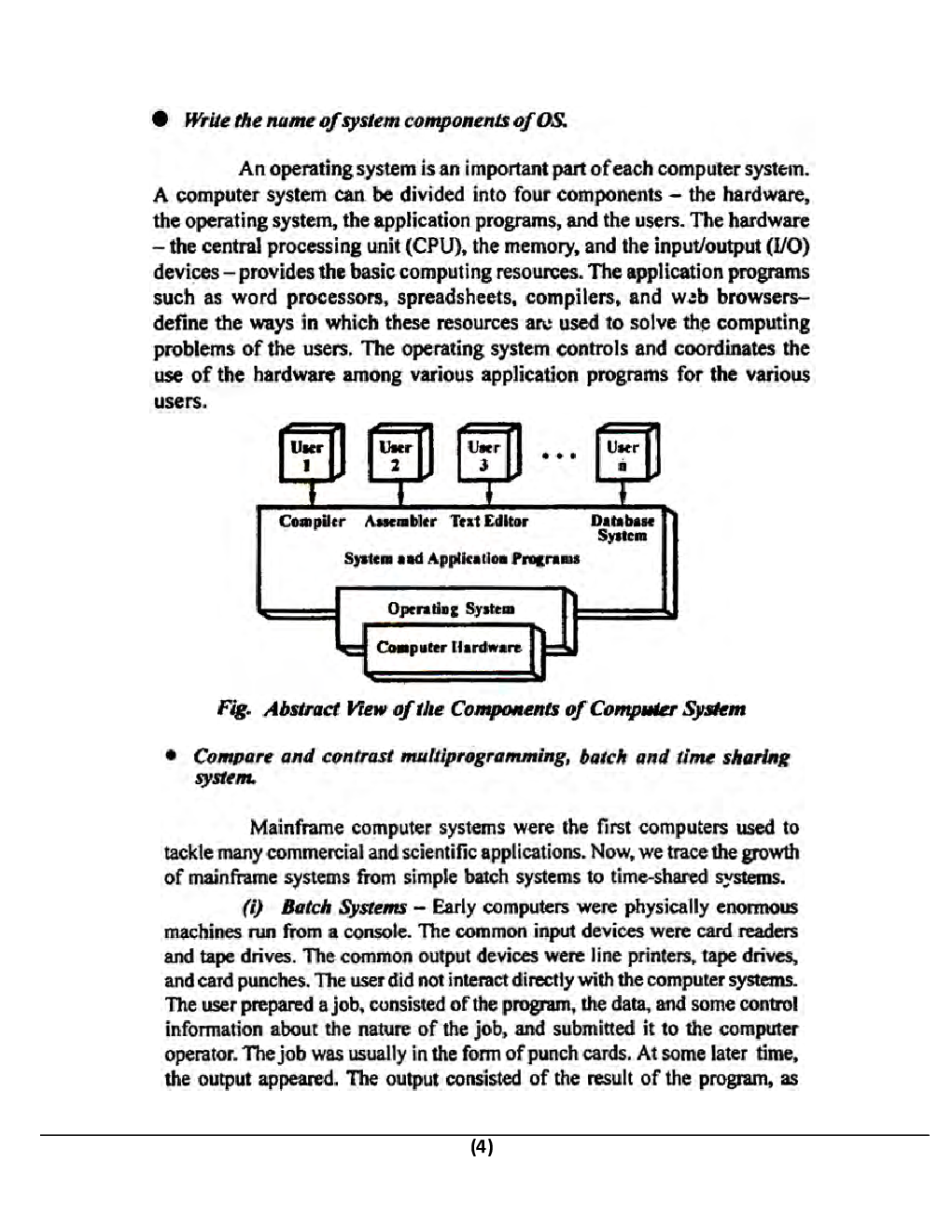 Operating System For Manipal University B.Tech 5th Sem Computer Science Engineering - Page 5