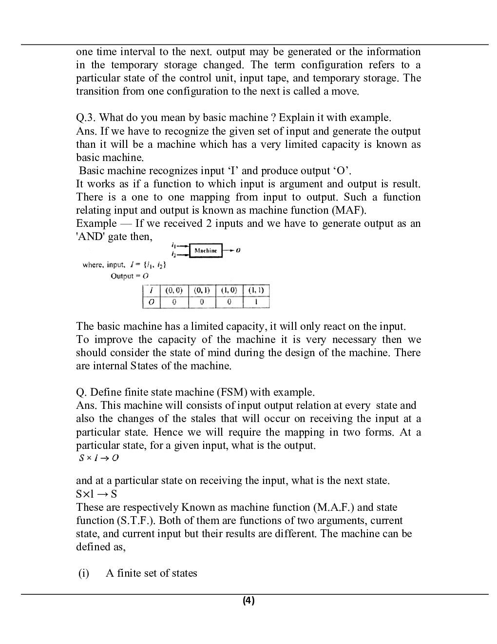 Theory Of Computation For Manipal University B.Tech 4th Sem Computer Science Engineering - Page 5