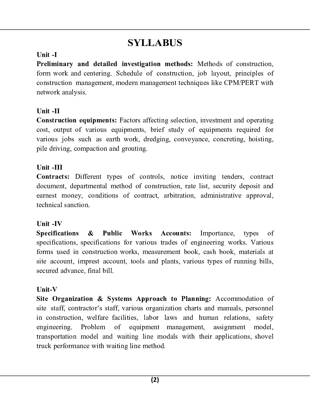 Construction Planning & Management For Manipal University B.Tech 5th Sem Civil Engineering - Page 3