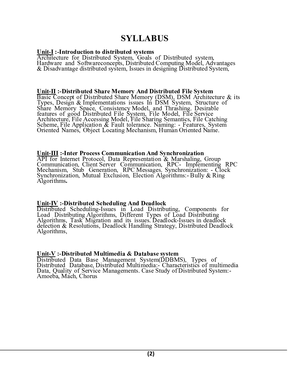 Distributed System For Manipal University B.Tech 7th Sem Computer Science Engineering - Page 3