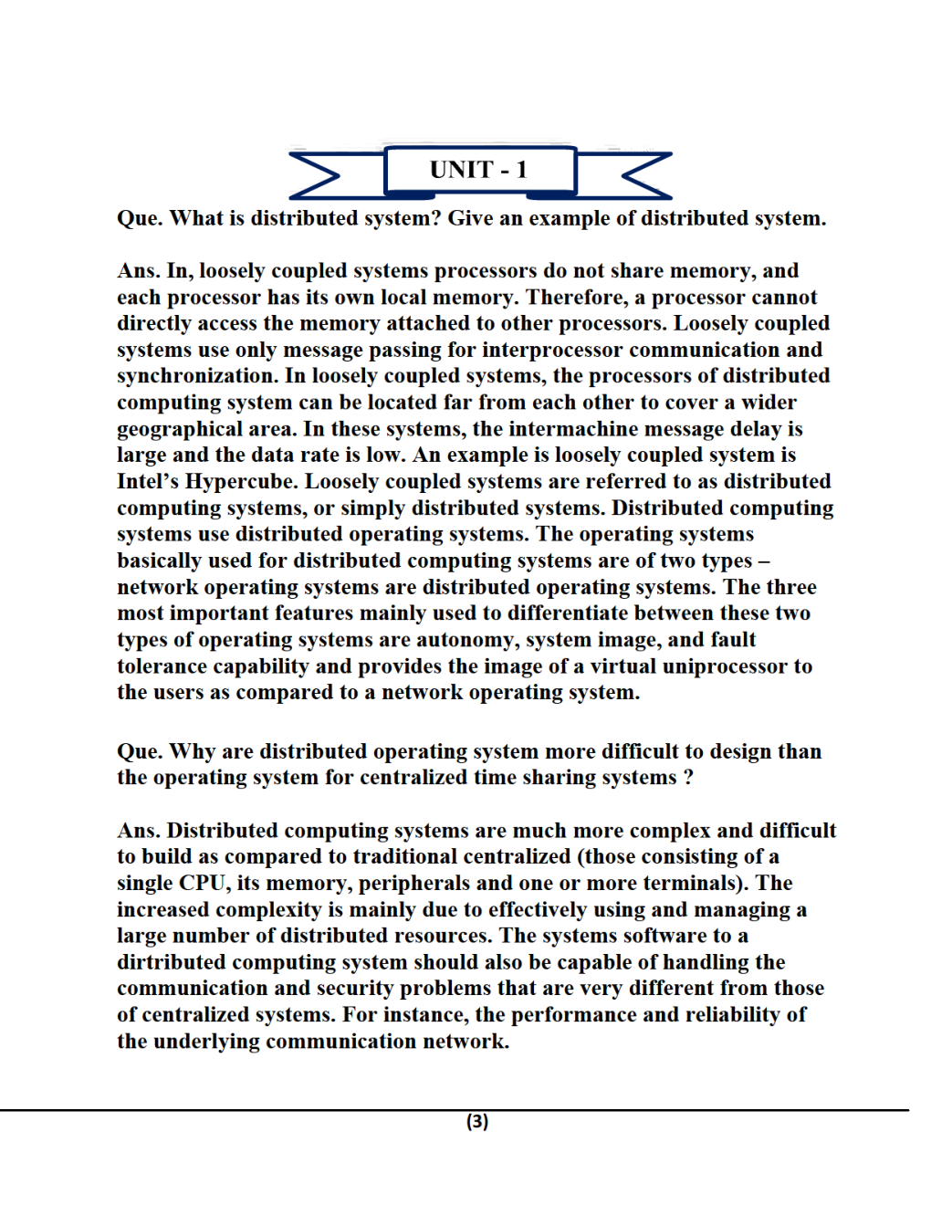 Distributed System For Manipal University B.Tech 7th Sem Computer Science Engineering - Page 4