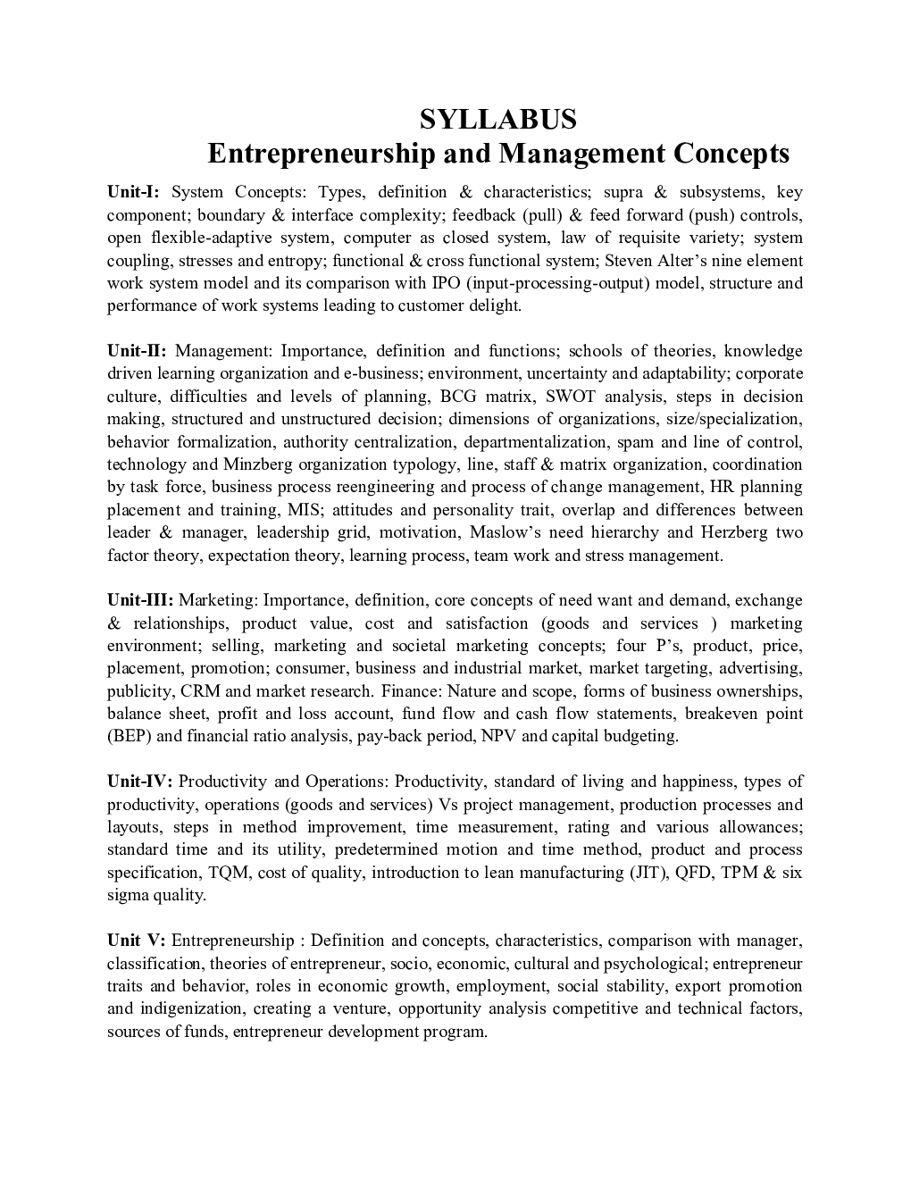 Entrepreneurship & Management Concepts For Manipal University  B.Tech 5th Sem Mechanical Engineering - Page 3