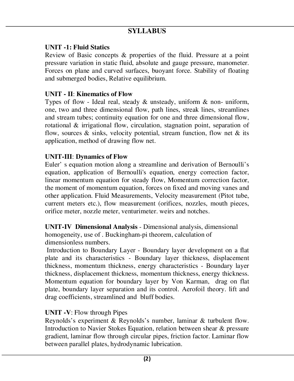 Fluid Mechanics For Manipal University B.Tech 4th Sem Civil Engineering - Page 3