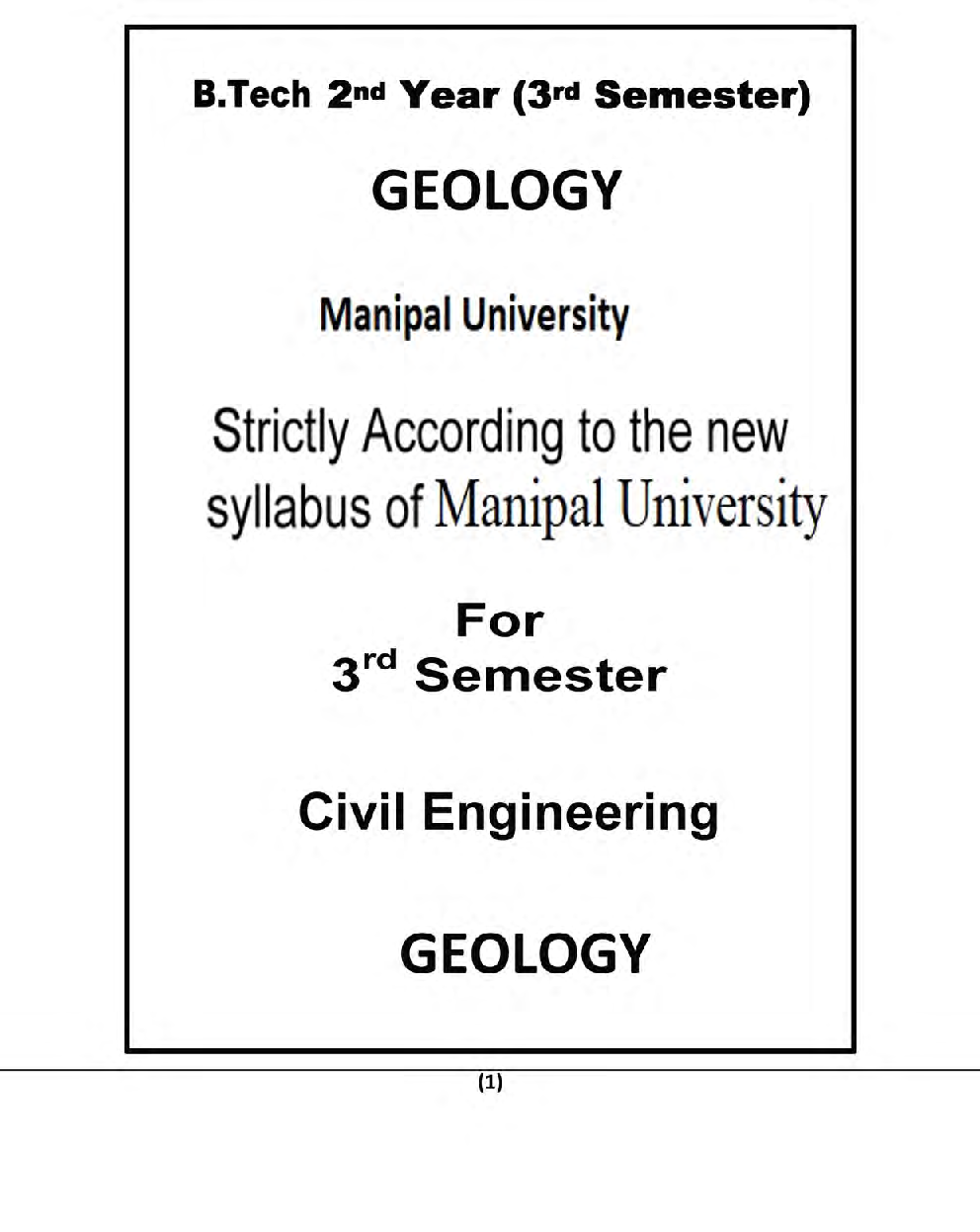 Geology For Manipal University B.Tech 3rd Sem Civil Engineering - Page 2