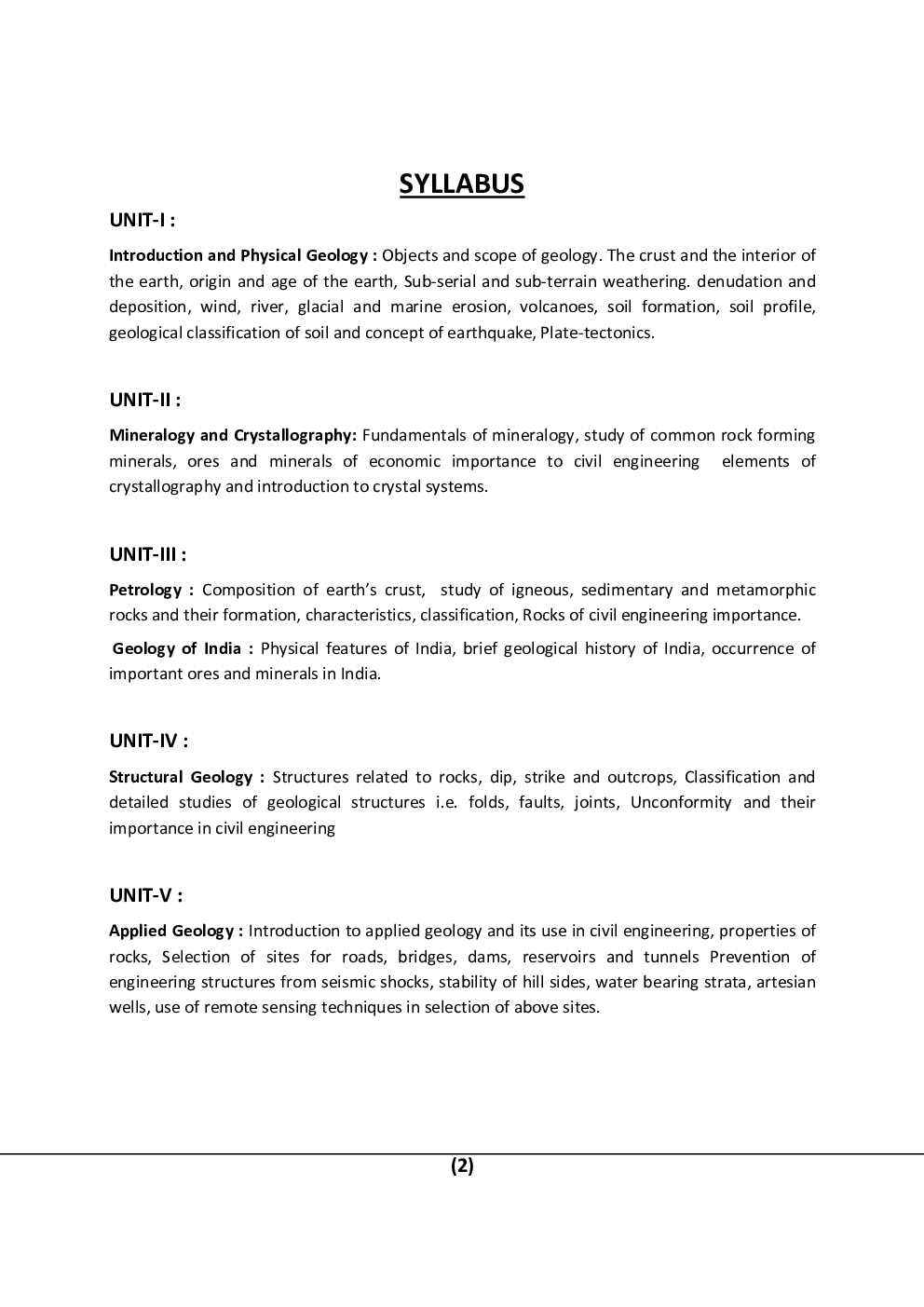 Geology For Manipal University B.Tech 3rd Sem Civil Engineering - Page 3