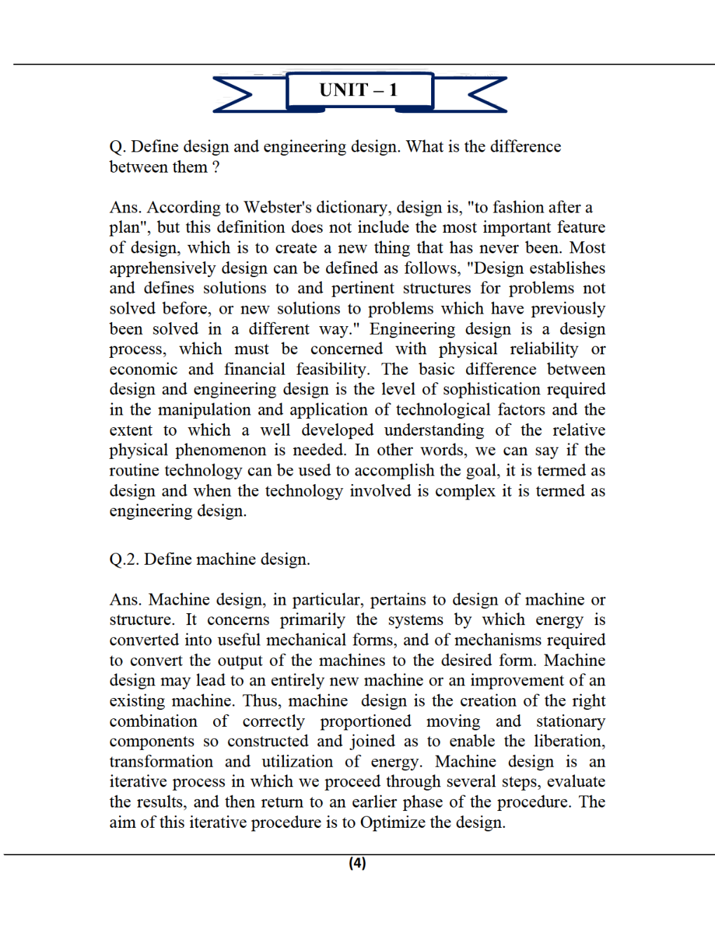 Machine Design-I For Manipal University B.Tech 4th Sem Mechanical Engineering - Page 4