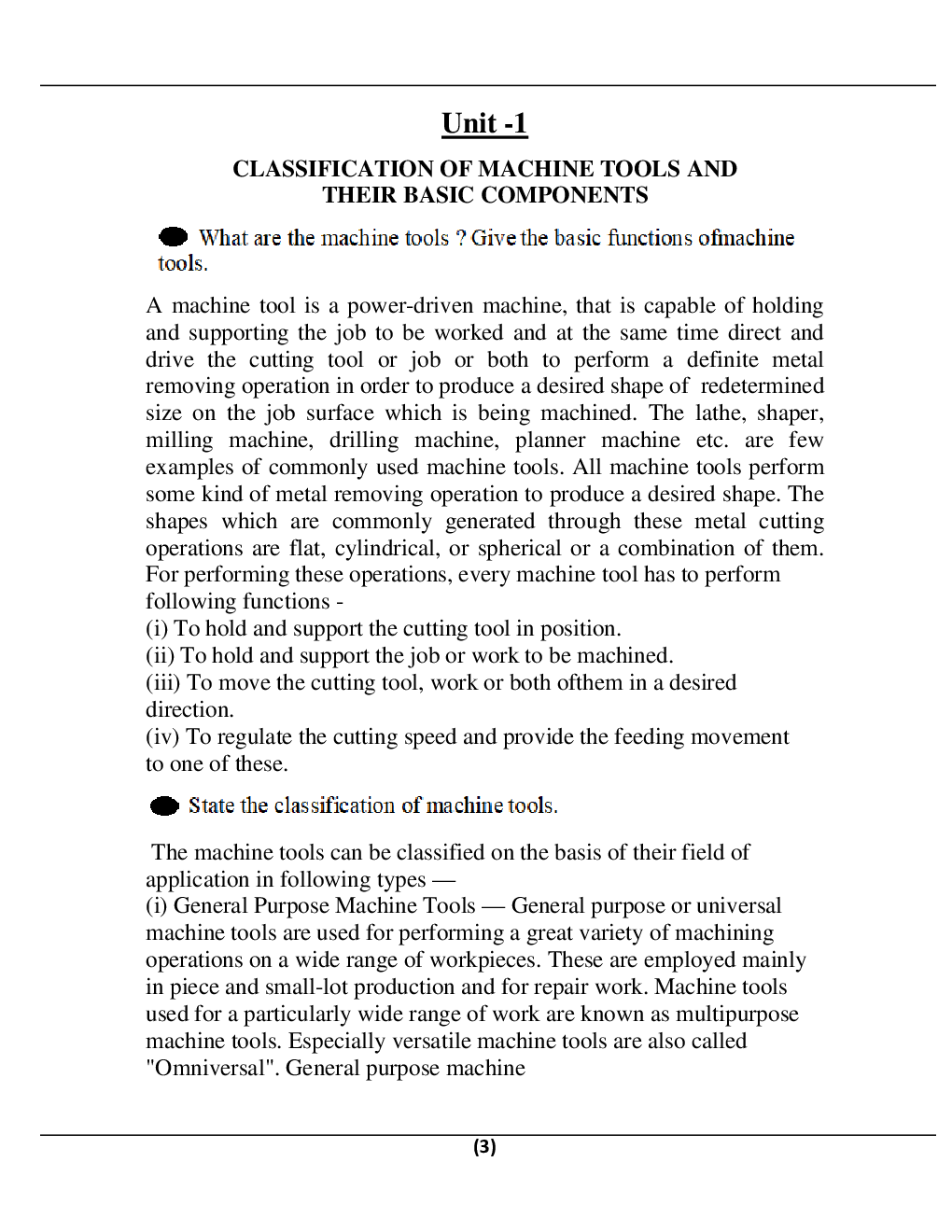 Metal Cutting And Machine Tools For Manipal University B.Tech 6th Sem Mechanical Engineering - Page 4