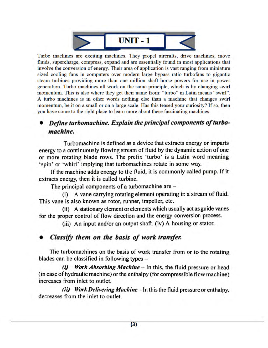 Turbo Machinery For Manipal University B.Tech 5th Sem Mechanical Engineering - Page 4