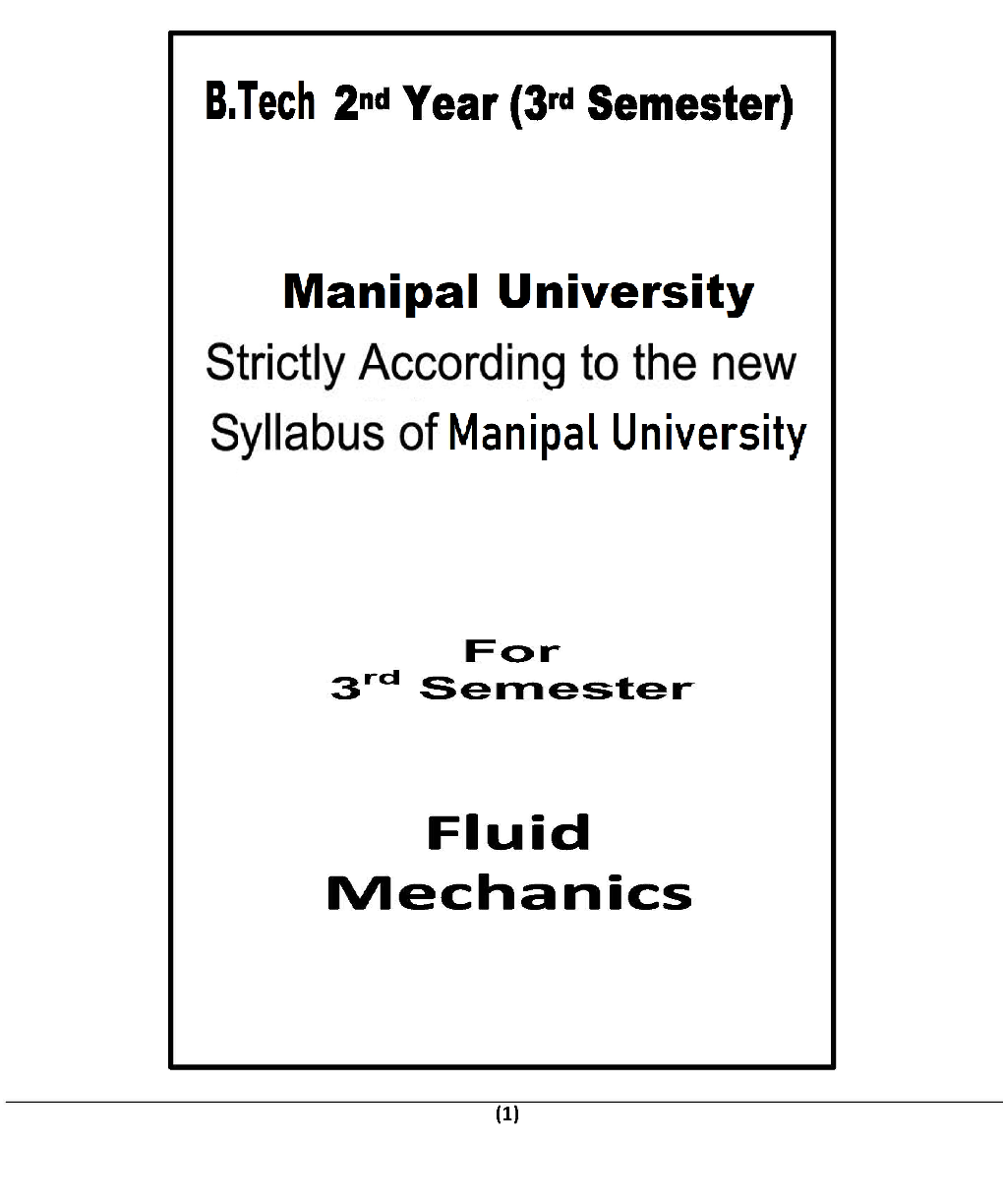 Fluid Mechanics For Manipal University B.Tech 3rd Sem Civil Engineering - Page 2