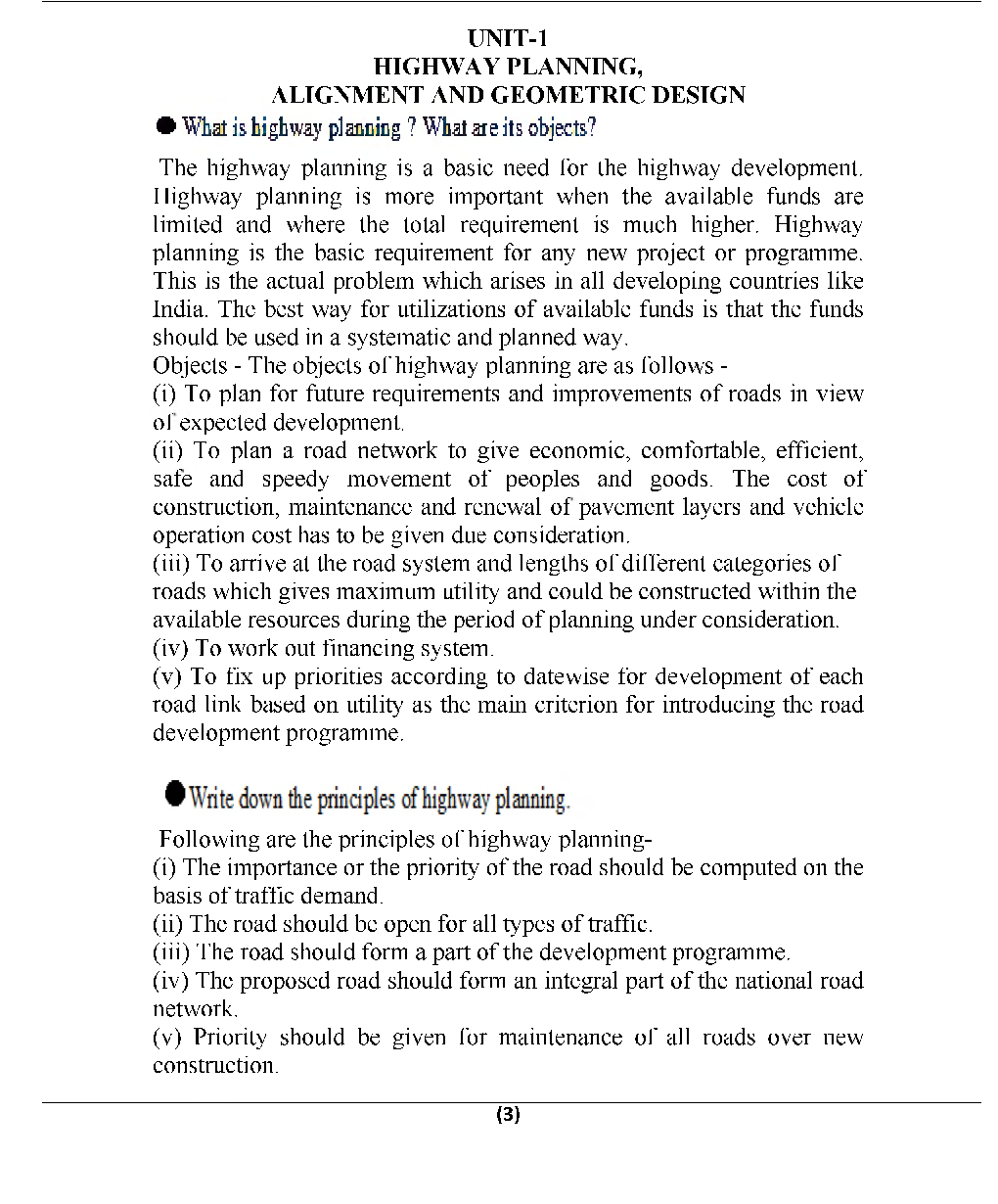 Highway Engineering For Manipal University B.Tech 6th Sem Civil Engineering - Page 4