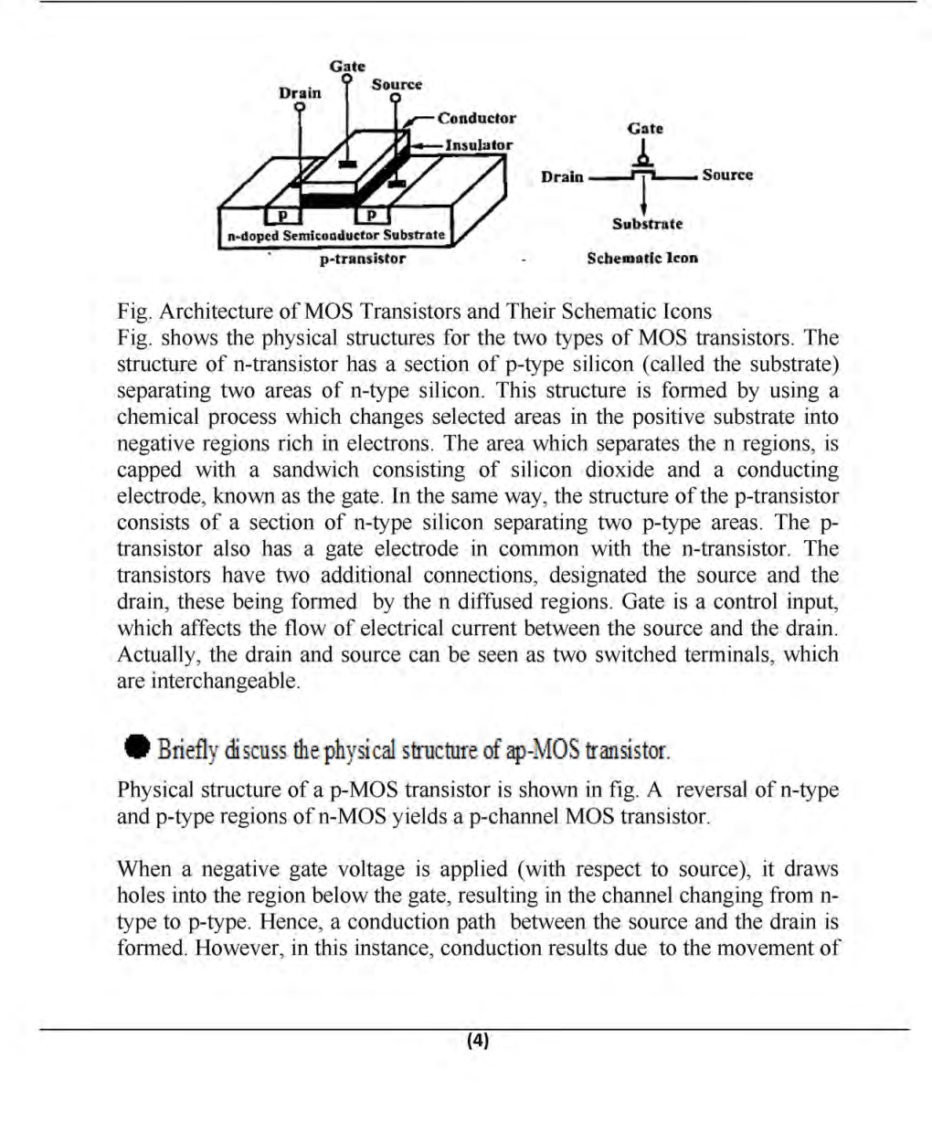 VLSI Circuits And Systems For Manipal University B.Tech 6th Sem Electronics & Communication Engineering - Page 5
