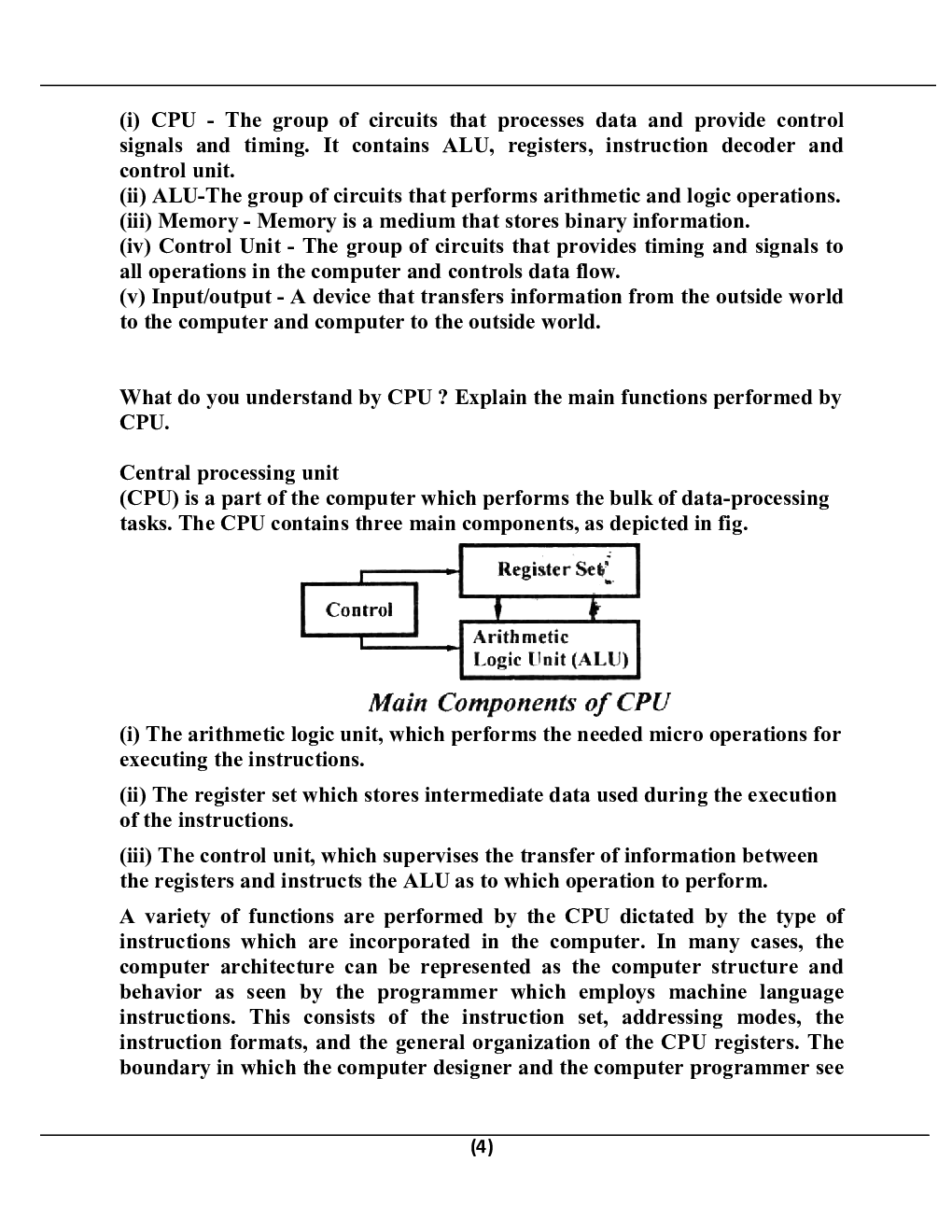 Computer System Organisation B.Tech 4th Sem Computer Science Engineering For JECRC University - Page 4