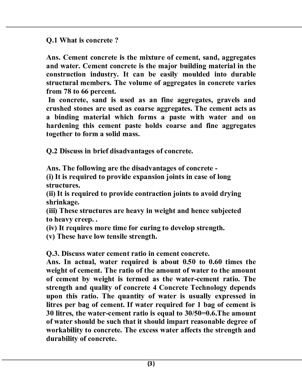 Concrete Technology B.Tech 4th Sem Civil Engineering For JECRC University - Page 3